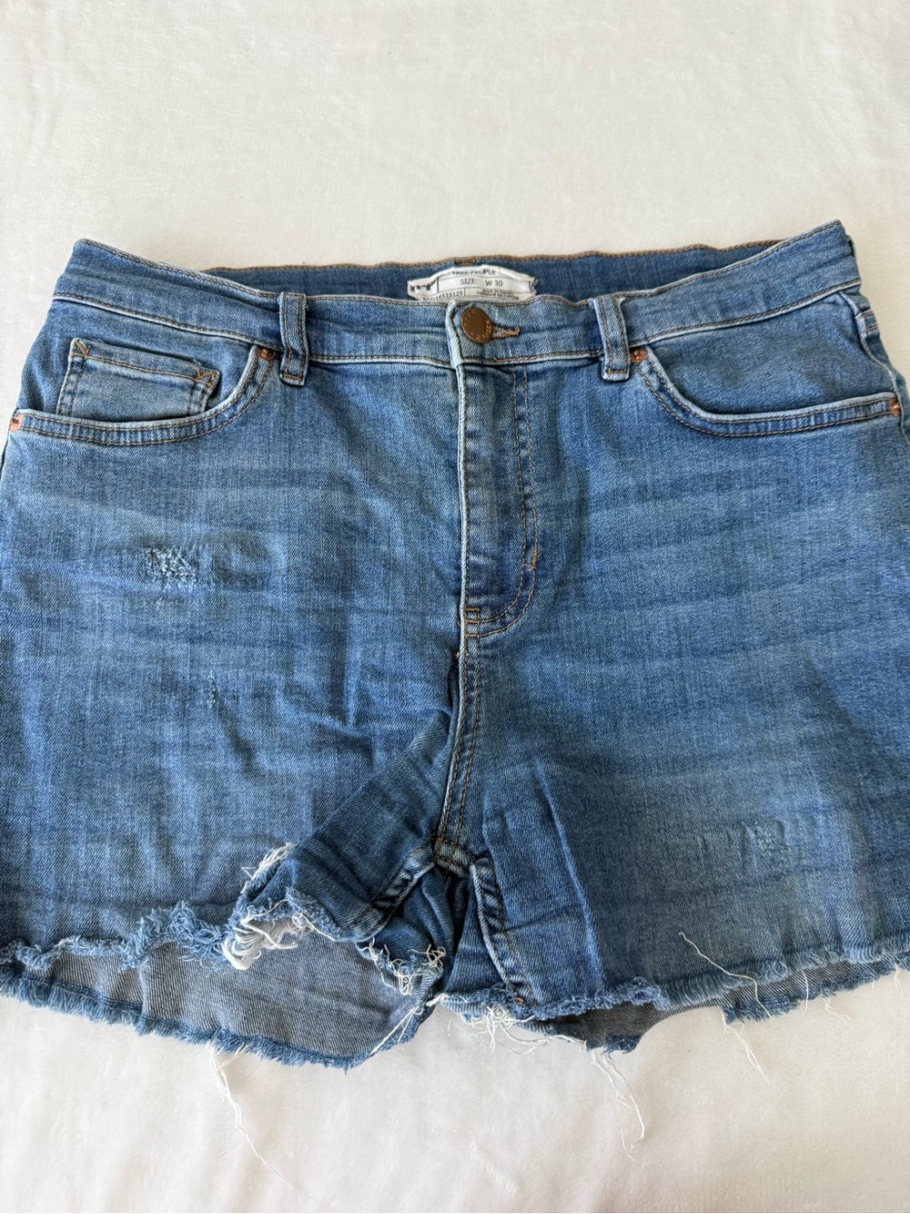 Free People Jean Cut Off Shorts Size 30 D86